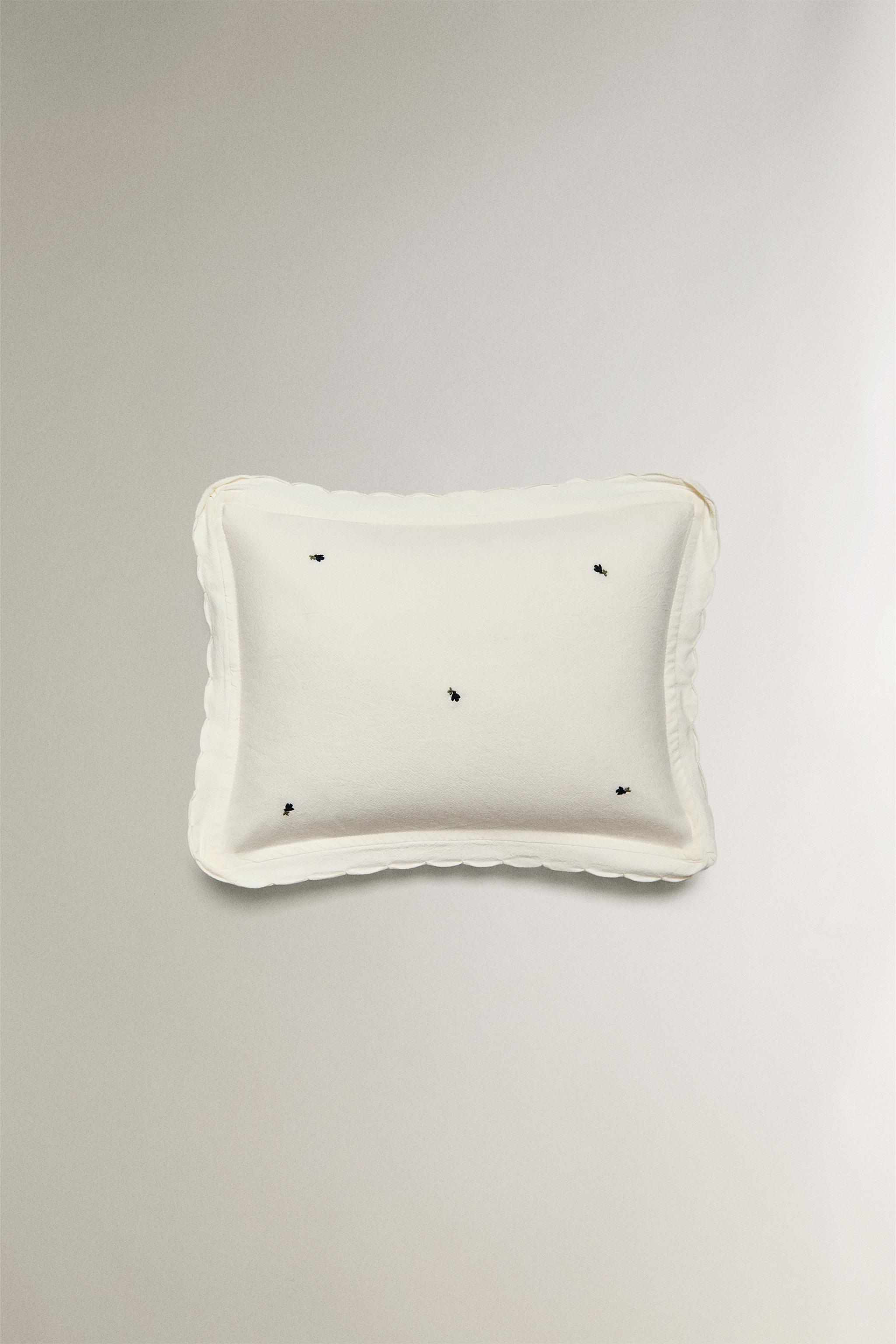 HOUSSE DE COUSSIN ENFANT FLEURS